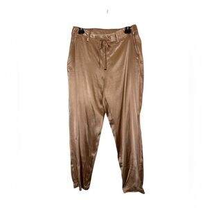Cami NYC Women’s Gold Silk Jogger Style Pants sz M
